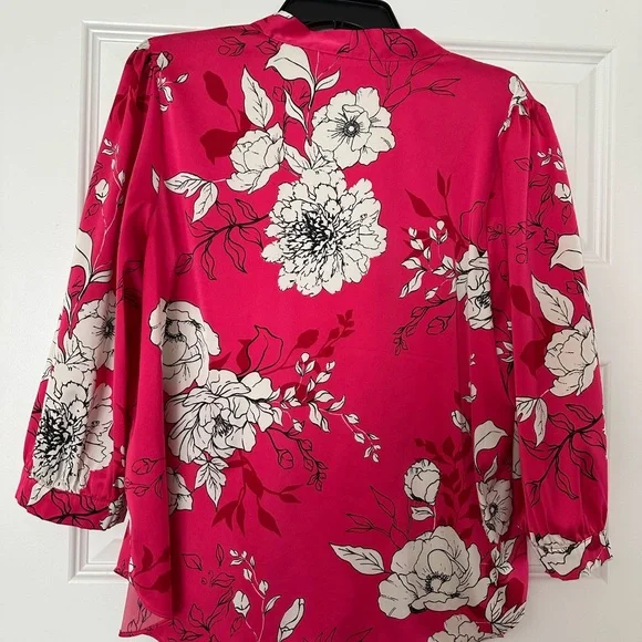 Cato Pink Floral Blouse - Picture 2 of 3
